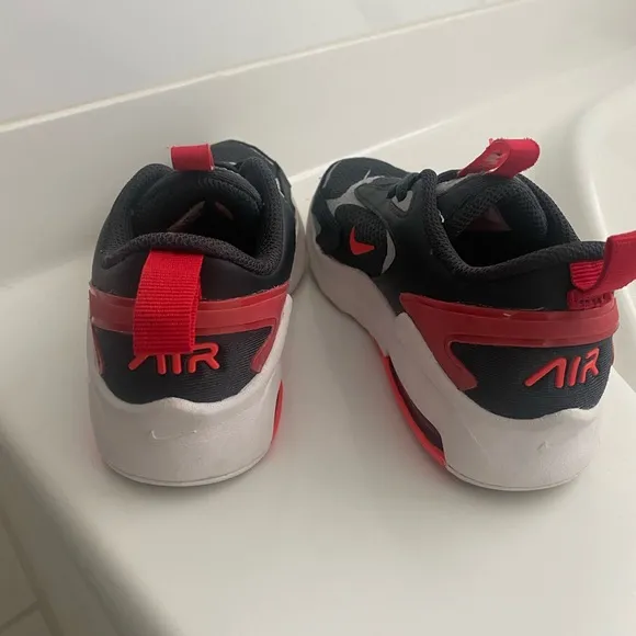 Nike Kids Air Max Bolt Black and Red Sneakers