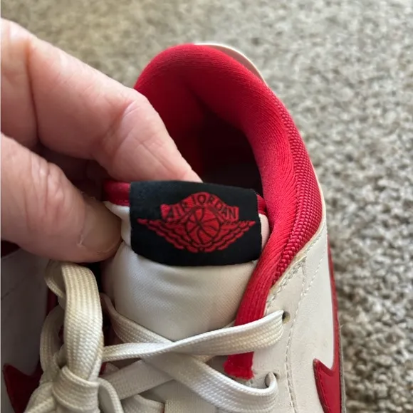 Nike Kids Red and White Sneakers