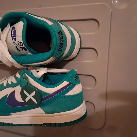 Nike Kids' Teal and White Sneakers