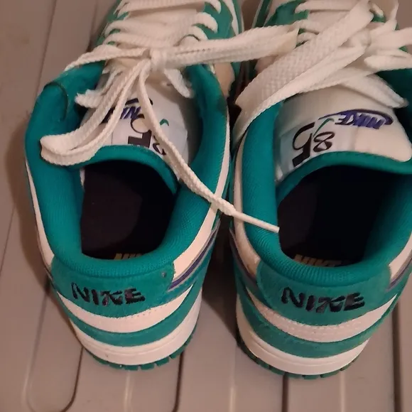 Nike Kids' Teal and White Sneakers