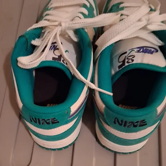 Nike Kids' Teal and White Sneakers