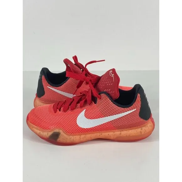 Nike Kobe 10 Hot Lava (GS) 726067-616 Low-Top Sneakers Size 4.5Y US C370