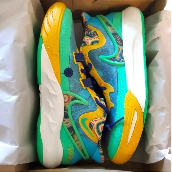 Nike Kyrie 8 GO SE (GS) Baltic Blue/MultiColor Sneakers Size W8/6Y/M6 NIB