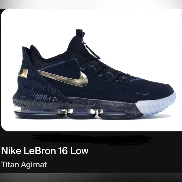 Nike LeBron 16 Low - Black and Gold