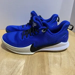 Nike Mamba Focus Mens Size 9.5 TB Basketball Blue White Black Kobe AT1214-400