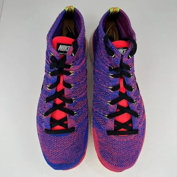 Nike Mens 640652-400 Purple Free Flyknit Chukka Pr Qs World Cup Size 11 Sneakers