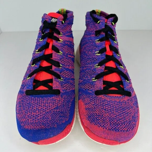 Nike Mens 640652-400 Purple Free Flyknit Chukka Pr Qs World Cup Size 11 Sneakers