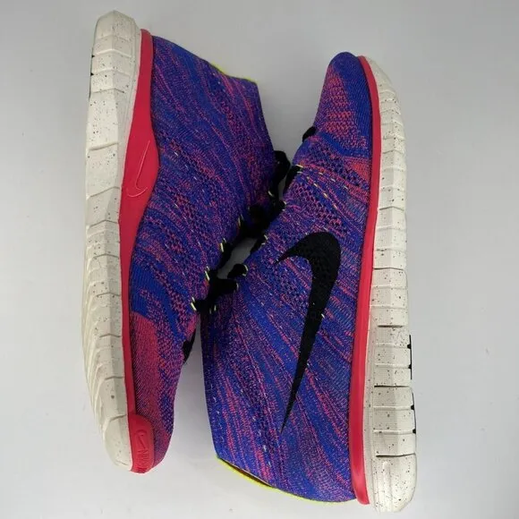Nike Mens 640652-400 Purple Free Flyknit Chukka Pr Qs World Cup Size 11 Sneakers