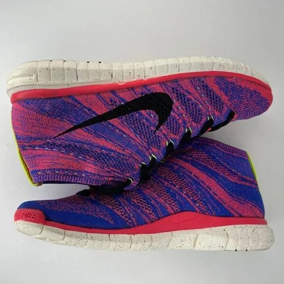Nike Mens 640652-400 Purple Free Flyknit Chukka Pr Qs World Cup Size 11 Sneakers