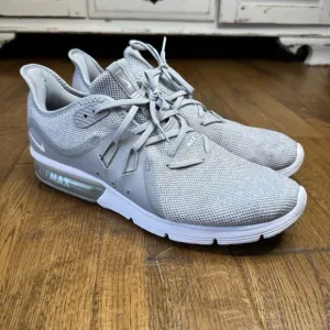 Nike Mens Air Max Sequent 3 921694-003 Gray Running Shoes Sneakers Size 11.5
