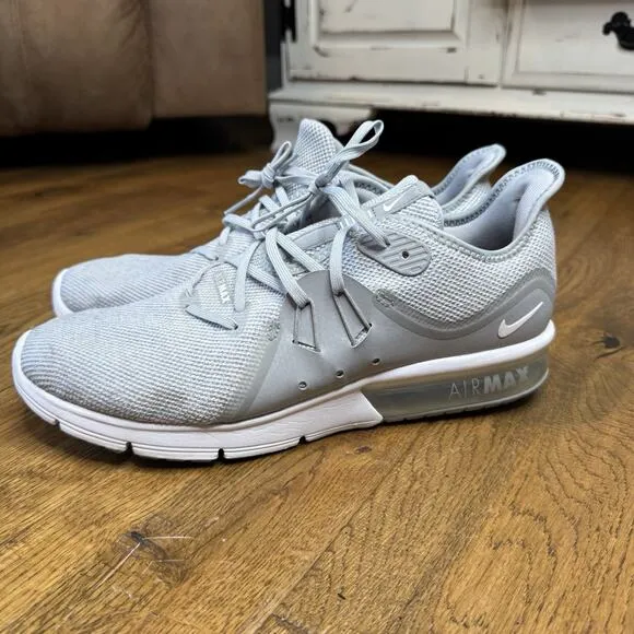 Nike Mens Air Max Sequent 3 921694-003 Gray Running Shoes Sneakers Size 11.5