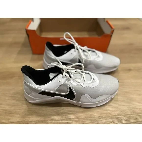 Nike Men's Legend Essential 2 Training‎ Sneakers White/Black Size 13 CQ9356 002