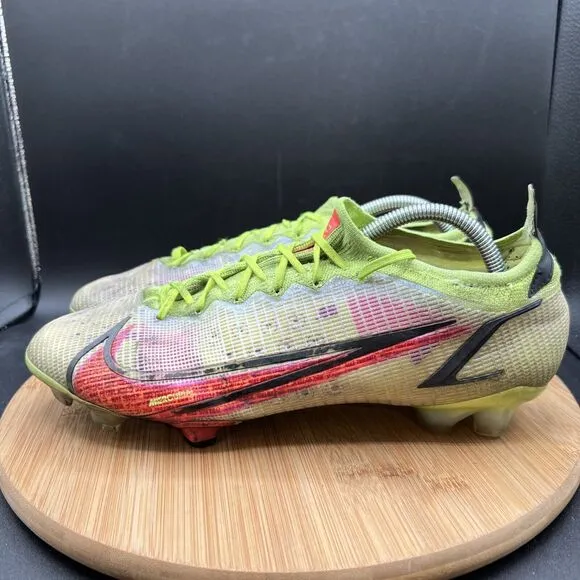 Nike Men’s Size 11.5 Mercurial Vapor 14 Elite FG DAMAGED Green Shoes Soccer