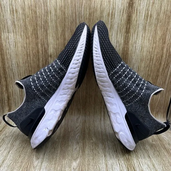 Nike React Phantom Run FK 2 Men's Size 15 Black Grey Sneakers Shoes CJ0277-003