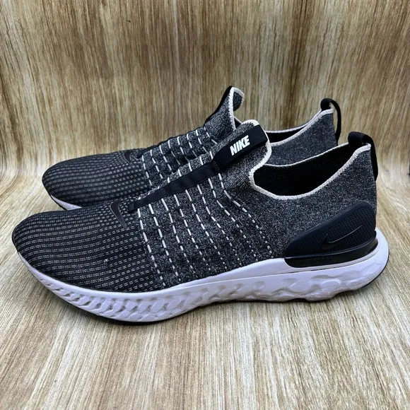 Nike React Phantom Run FK 2 Men's Size 15 Black Grey Sneakers Shoes CJ0277-003