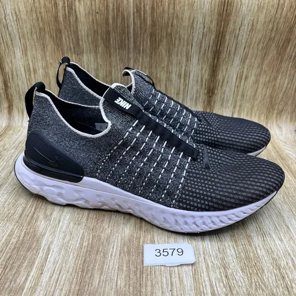 Nike React Phantom Run FK 2 Men's Size 15 Black Grey Sneakers Shoes CJ0277-003