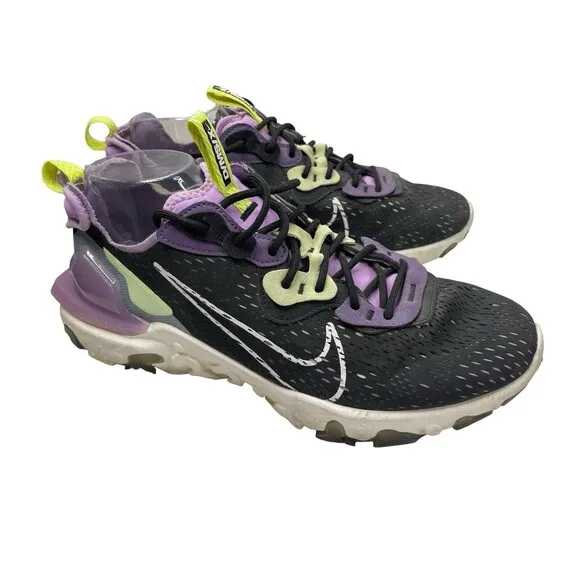 Nike React Vision D/MS/X Black Purple Sail  (CD4373-002) Sz 11.5