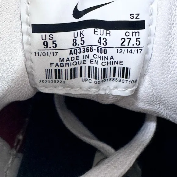 Nike Riccardo Tisci Sneakers Mens 9.5 Air Force 1 High/RT AQ3366-600 Shoes
