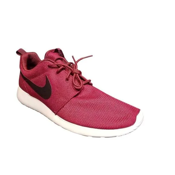 Nike Roshe One Run Team Red Burgundy Ash Grey Sail 511881-613 Mens Size 11.5