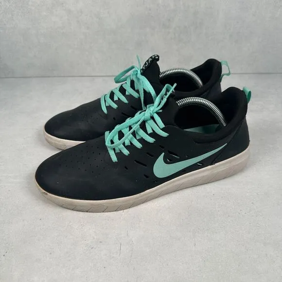Nike Shoes Mens 10 Black Blue SB Nyjah Free AA4272-006 Sneaker Skateboard