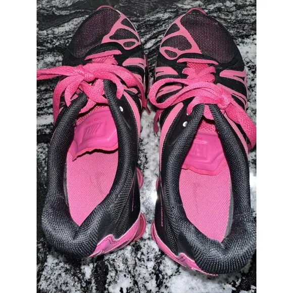 Nike Shox Turbo 13 GS - 525236 001 - Black / Fireberry - Youth: 6Y / Womens: 8