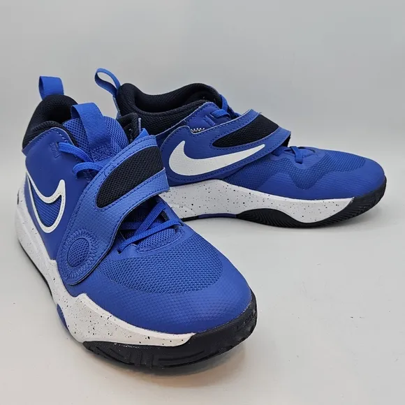 Nike Team Hustle D 6Y (PS) Hyper Royal/White Boy's Sneakers-Size 6Y DV8994