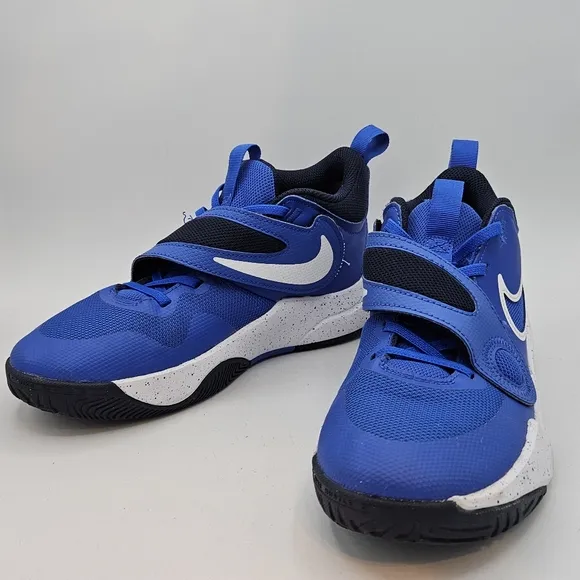 Nike Team Hustle D 6Y (PS) Hyper Royal/White Boy's Sneakers-Size 6Y DV8994