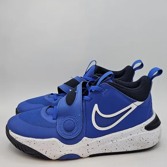 Nike Team Hustle D 6Y (PS) Hyper Royal/White Boy's Sneakers-Size 6Y DV8994