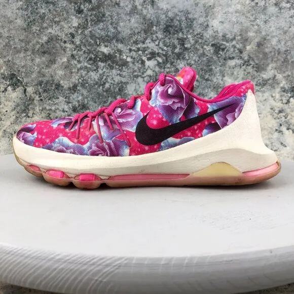 Nike Youth Size 6Y Kevin Durant KD 8 Aunt Pearl Pink Basketball Shoes 837786-603
