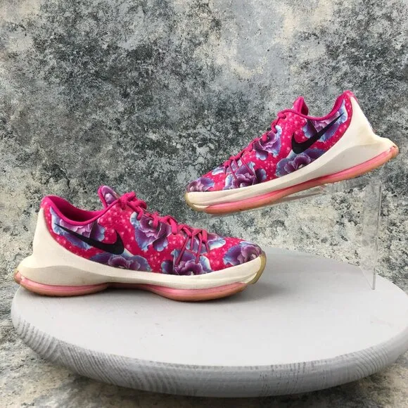 Nike Youth Size 6Y Kevin Durant KD 8 Aunt Pearl Pink Basketball Shoes 837786-603