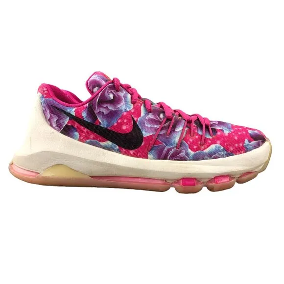 Nike Youth Size 6Y Kevin Durant KD 8 Aunt Pearl Pink Basketball Shoes 837786-603