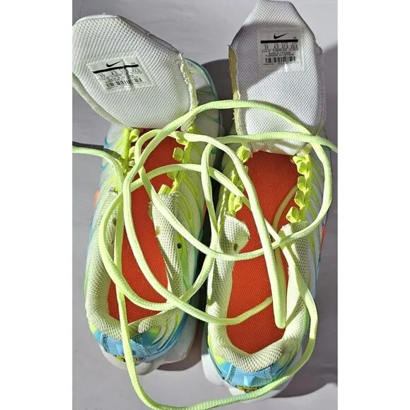 Nike Youth's TN  Air Max Plus Lime Green/White/Blue/Orange Sneakers Size 5Y