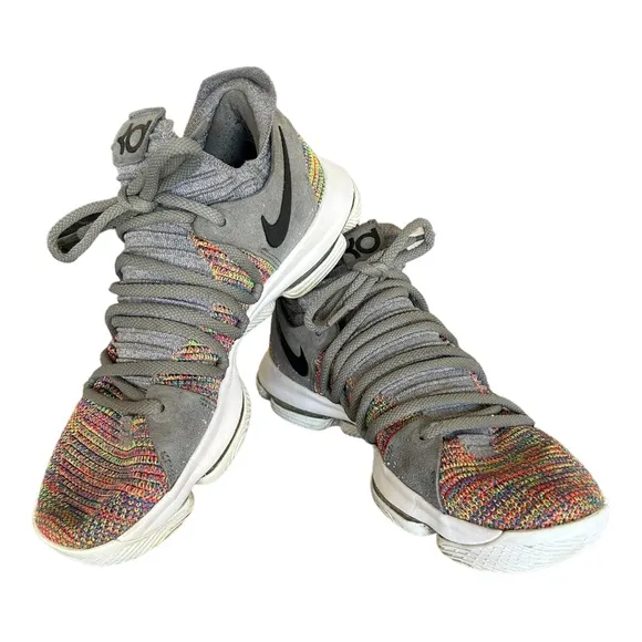 Nike Zoom KDX Men’s Multi-Color Grey Basketball Sneakers   Sz‎ 9.5
