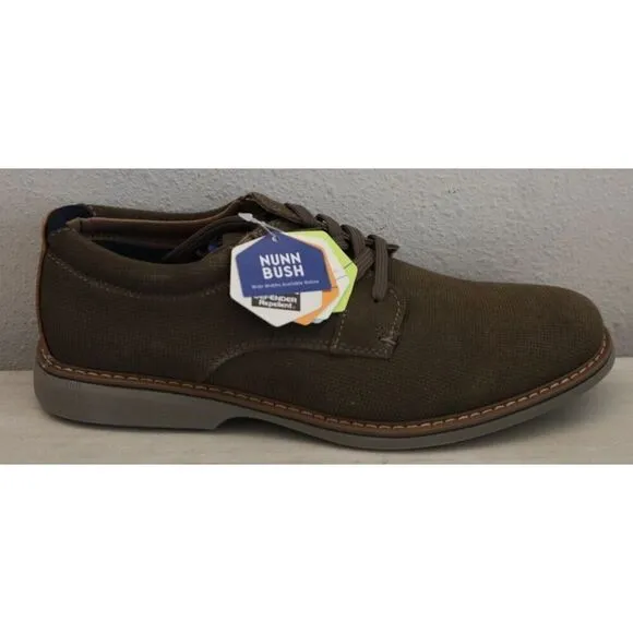 Nunn Bush 84962-216 Men's 9.5M Mocha/Brown Otto Plain Toe Oxford Shoes