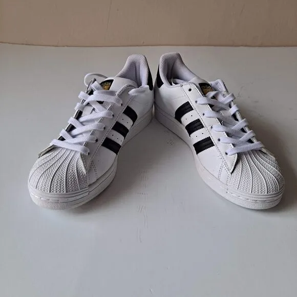 NWB Adidas Originals Superstar Shoes Cloud White Core Black FU7712 Kids Size 6.5
