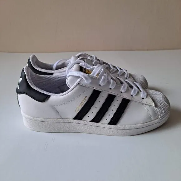 NWB Adidas Originals Superstar Shoes Cloud White Core Black FU7712 Kids Size 6.5