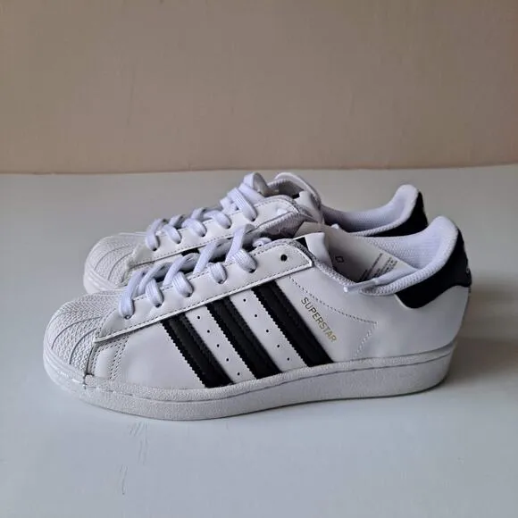 NWB Adidas Originals Superstar Shoes Cloud White Core Black FU7712 Kids Size 6.5