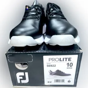 NWB Foot Joy SZ 10M Men's Black/gray ProLite Golf Shoes