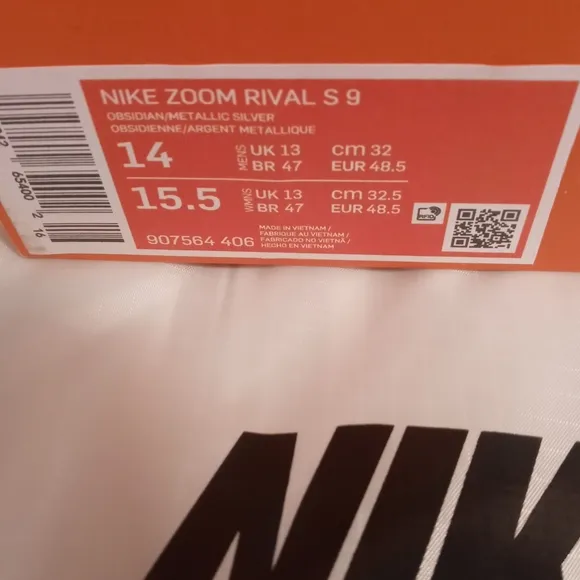 NWB Nike Zoom Rival S 9 Men's Track &amp; Field Shoes Size 14