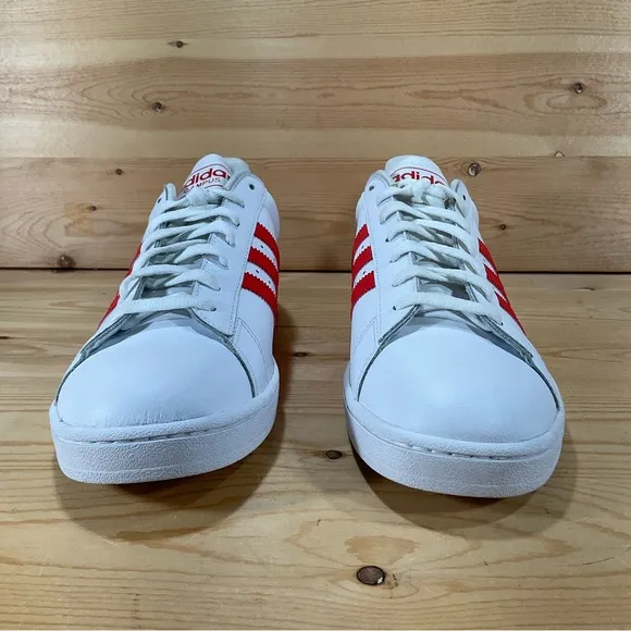 NWOB Adidas Campus II Shoes # G49419 LeatherMen’s 12 White Reddish/Orange
