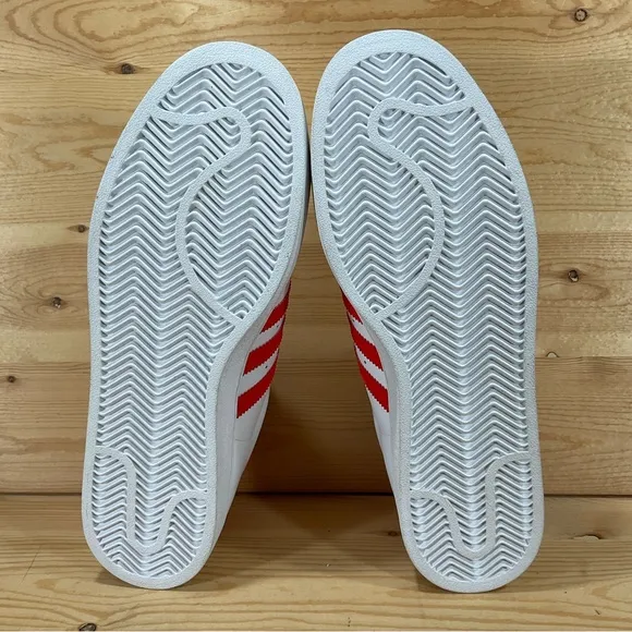 NWOB Adidas Campus II Shoes # G49419 LeatherMen’s 12 White Reddish/Orange