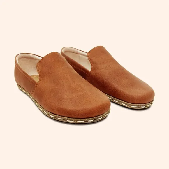 NWoB Earthing Harmony Brown Leather Grounding Earthing Barefoot Shoes Women's