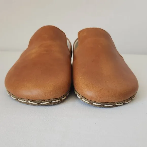 NWoB Earthing Harmony Brown Leather Grounding Earthing Barefoot Shoes Women's