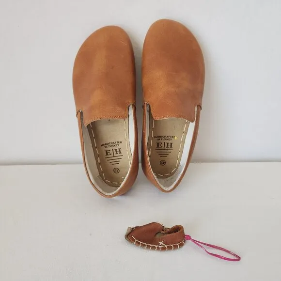 NWoB Earthing Harmony Brown Leather Grounding Earthing Barefoot Shoes Women's