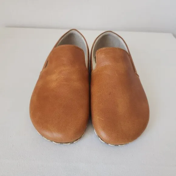 NWoB Earthing Harmony Brown Leather Grounding Earthing Barefoot Shoes Women's