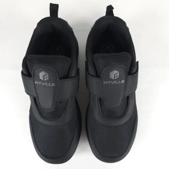 NWOB FitVille Men's EasyTop StrapEase Diabetic Shoes V4 by FitVille Size 8.5 EW