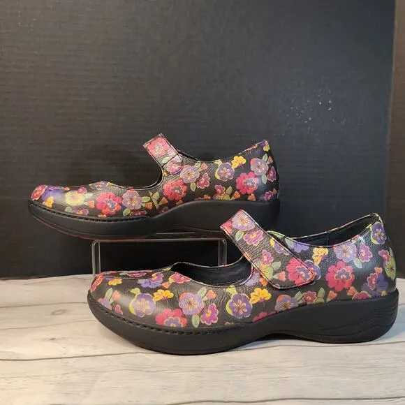 NWOT Dansko Annie - Pansy Floral Mary Jane Shoes Women's Size 42 US 11.5 - 12