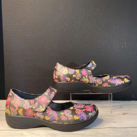 NWOT Dansko Annie - Pansy Floral Mary Jane Shoes Women's Size 42 US 11.5 - 12