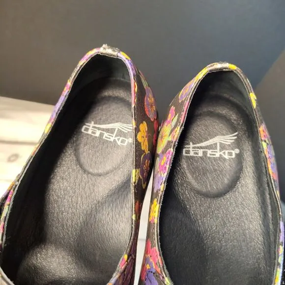 NWOT Dansko Annie - Pansy Floral Mary Jane Shoes Women's Size 42 US 11.5 - 12