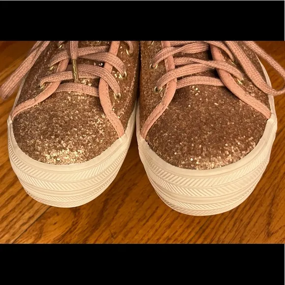 NWOT Keds/Kate Spade Glitter Sneakers